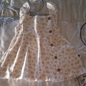 Floral Button-Down Kids Casual Dress
